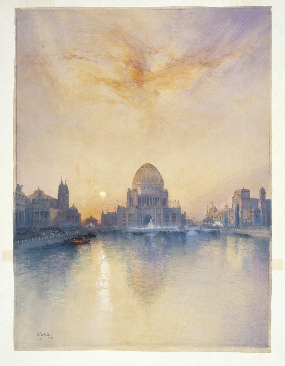 Chicago Worlds Fair, 1894 (akvarell) av Thomas Moran