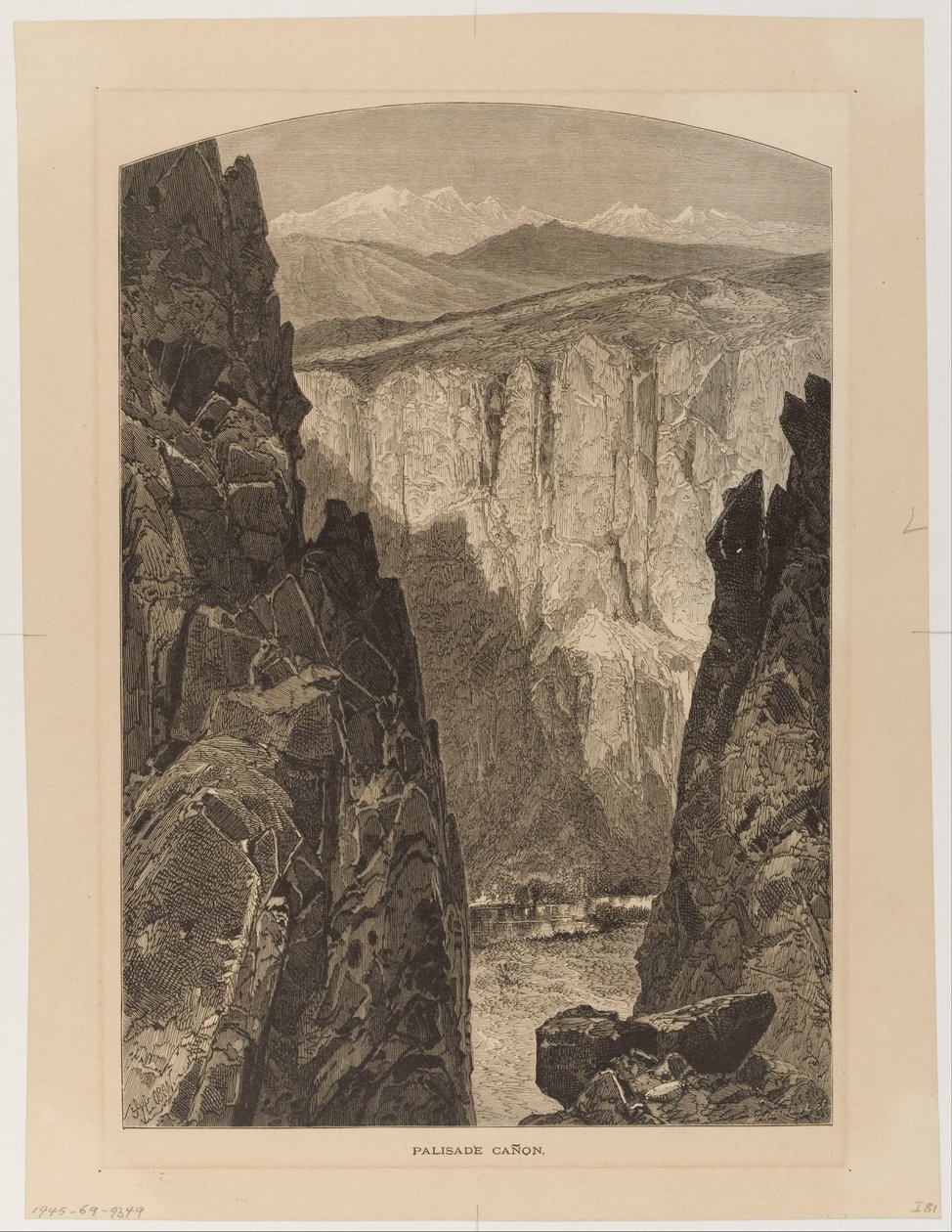 Palisade Ca~non (sic) av Thomas Moran