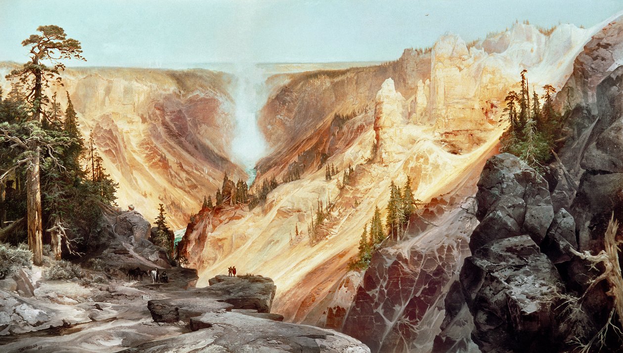 Yellowstones Grand Canyon, 1872 av Thomas Moran
