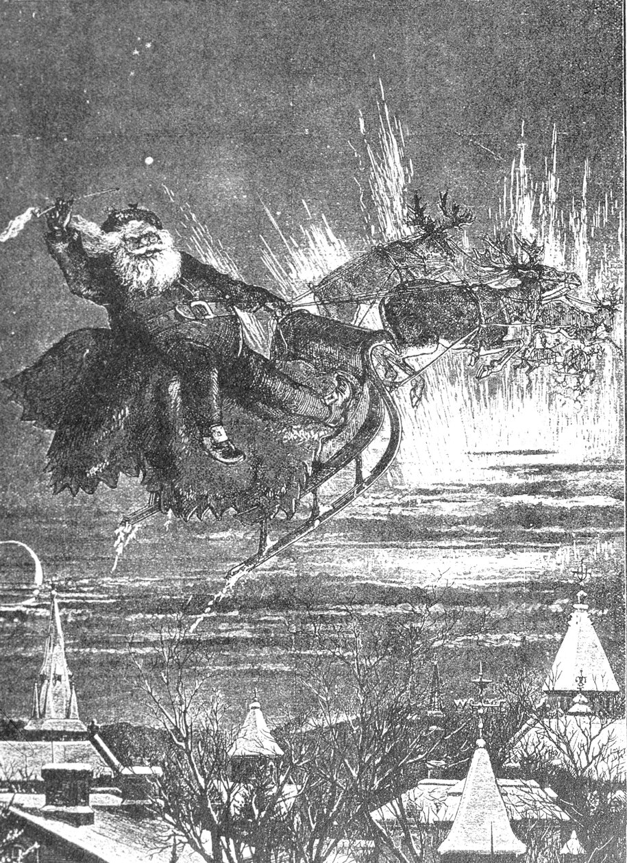 Ett besök av Nikolaus, 1860-talet av Thomas Nast