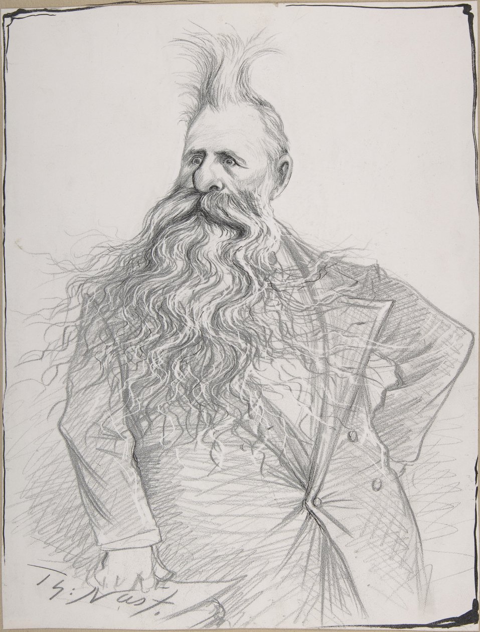 Karikatyr av senator Joseph N. Dolph av Thomas Nast
