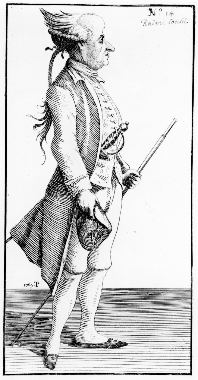 Karikatyr av Raimondo Cocchi av Thomas Patch