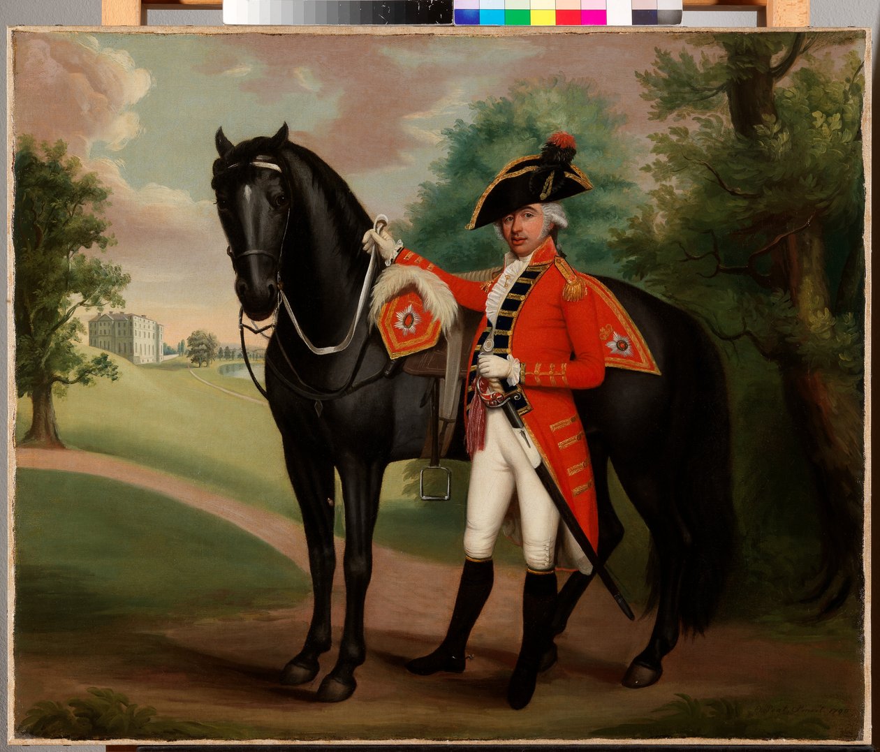 Porträtt av en gentleman i militäruniform av Thomas Peat