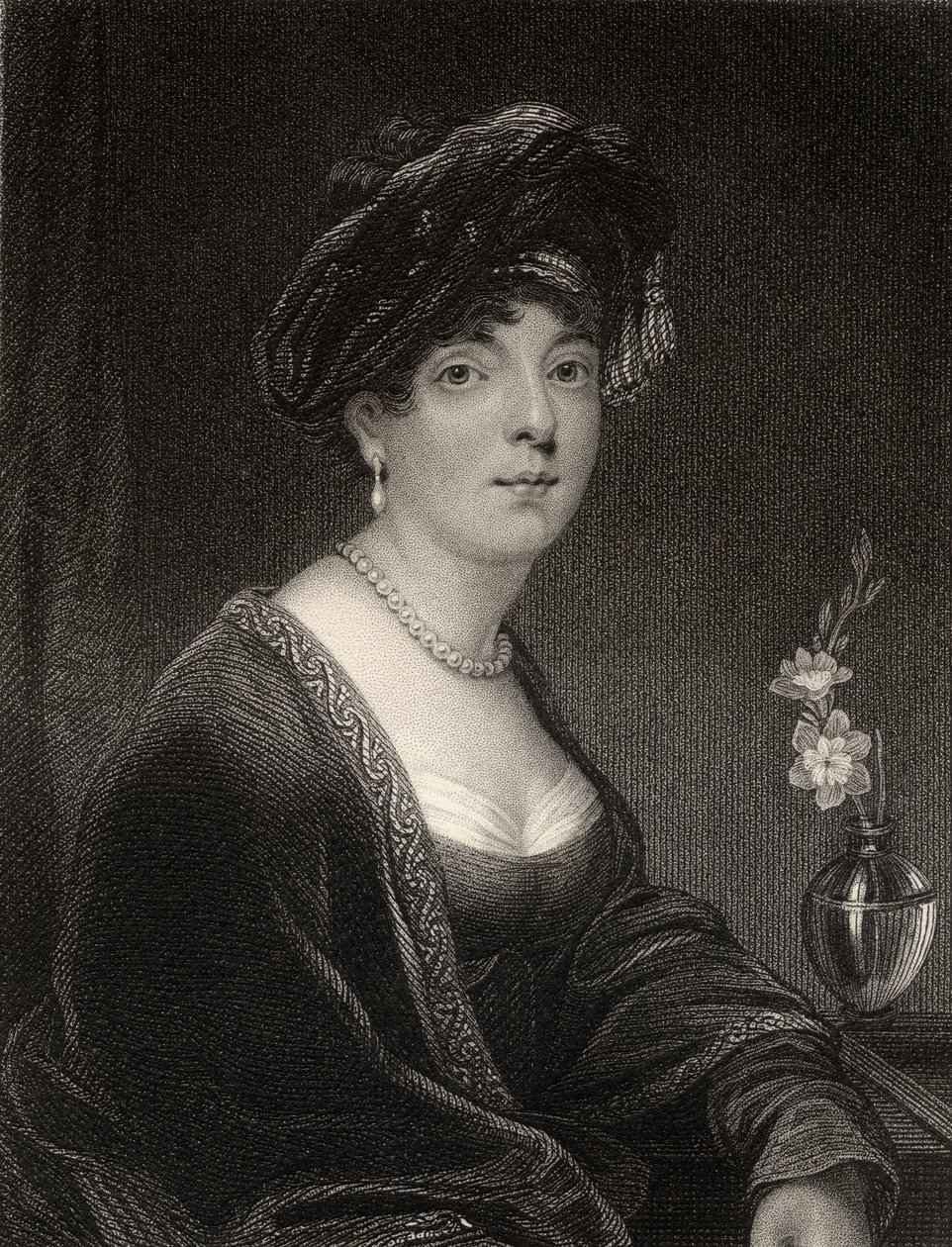 Elizabeth Leveson Gower, graverad av S. Freeman, från "The National Portrait Gallery, Volume II", publicerad omkring 1820. av Thomas Phillips
