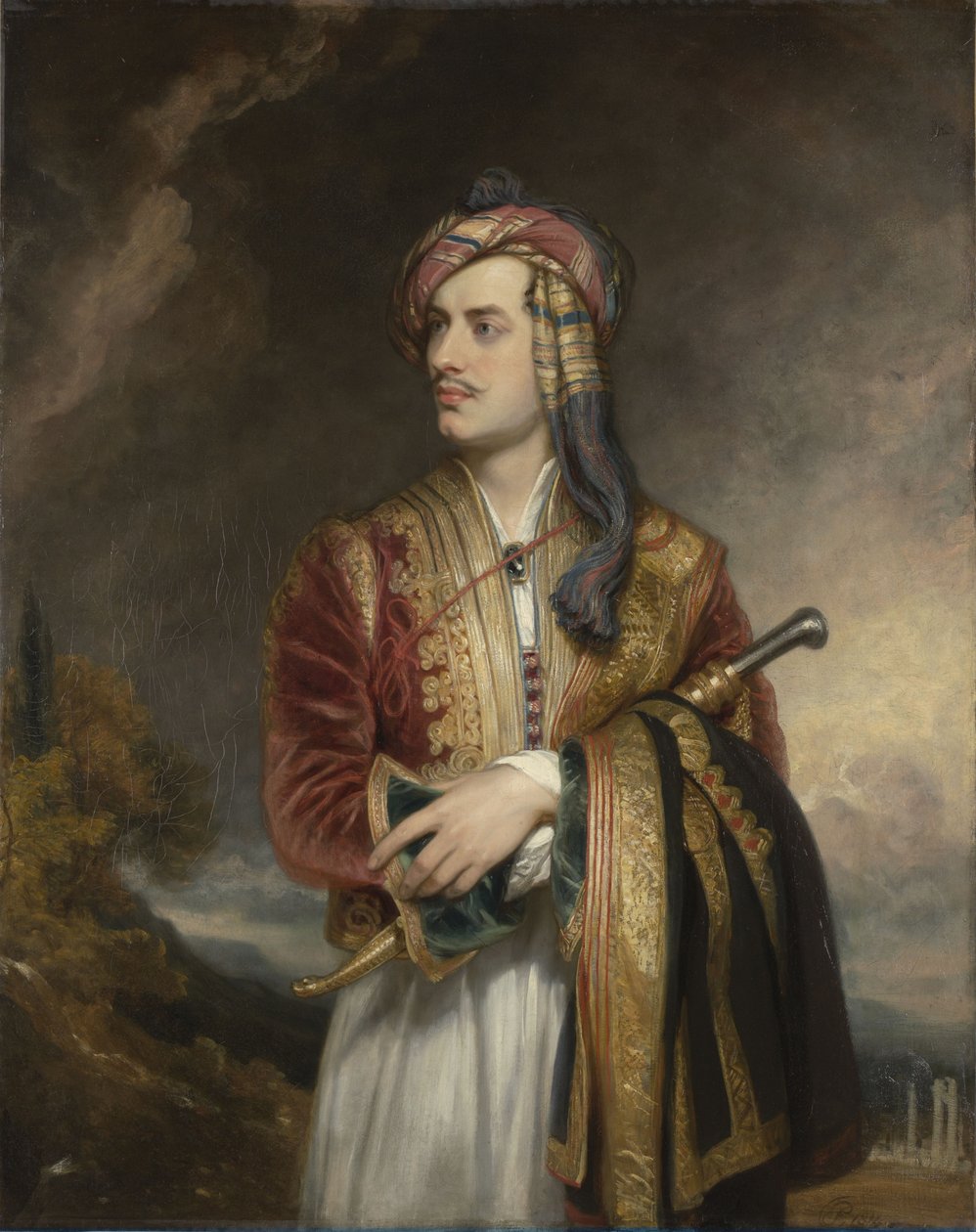 Porträtt av Lord Byron i Albanian Dress (1788-1824) av Thomas Phillips