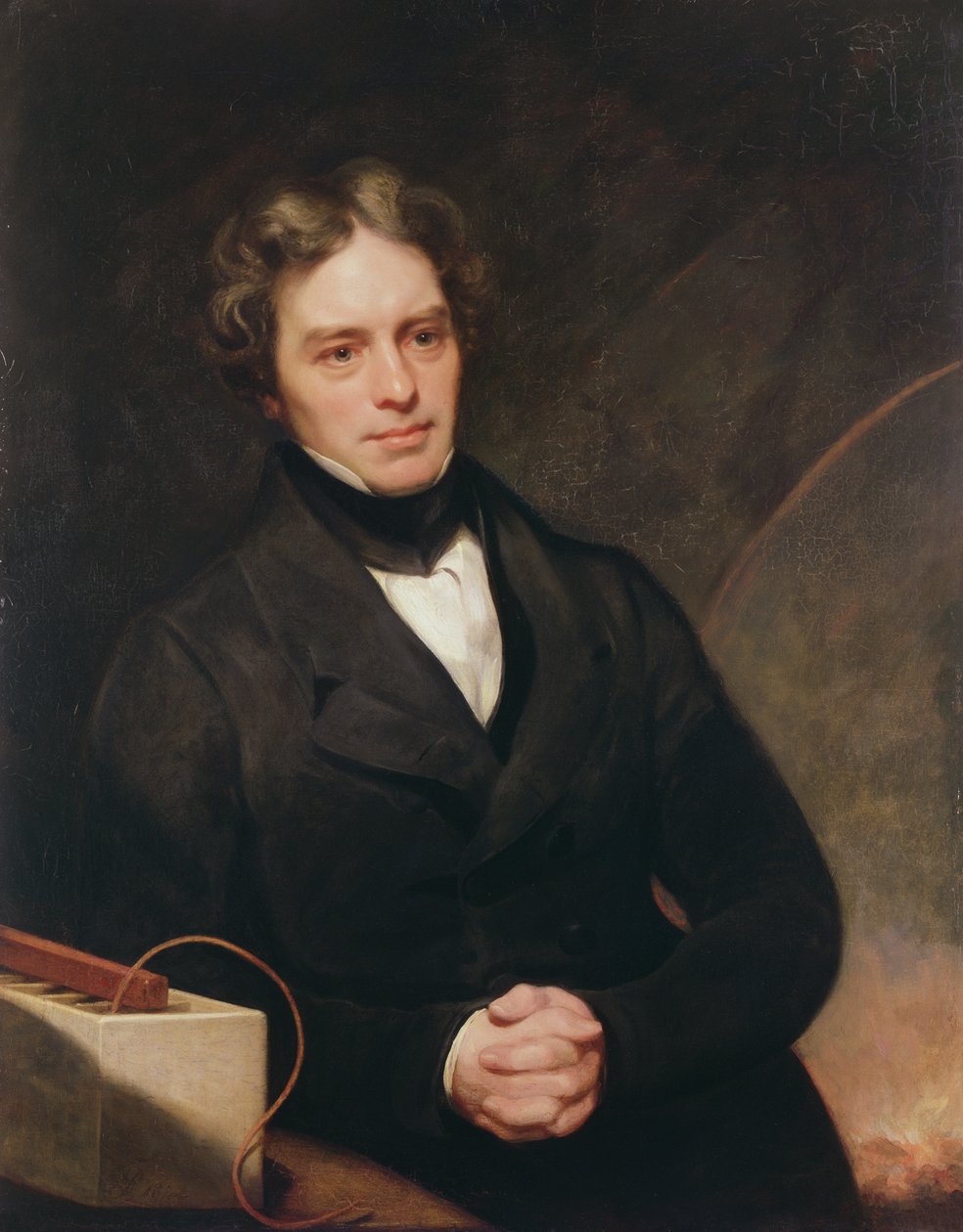 Porträtt av Michael Faraday (1791-1867) 1841-42 av Thomas Phillips