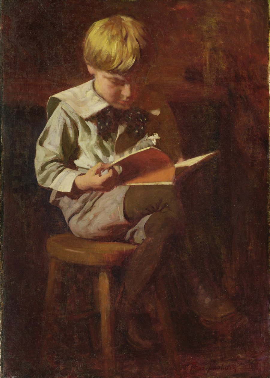Ned Anschutz (pojkeläsning) av Thomas Pollock Anschutz