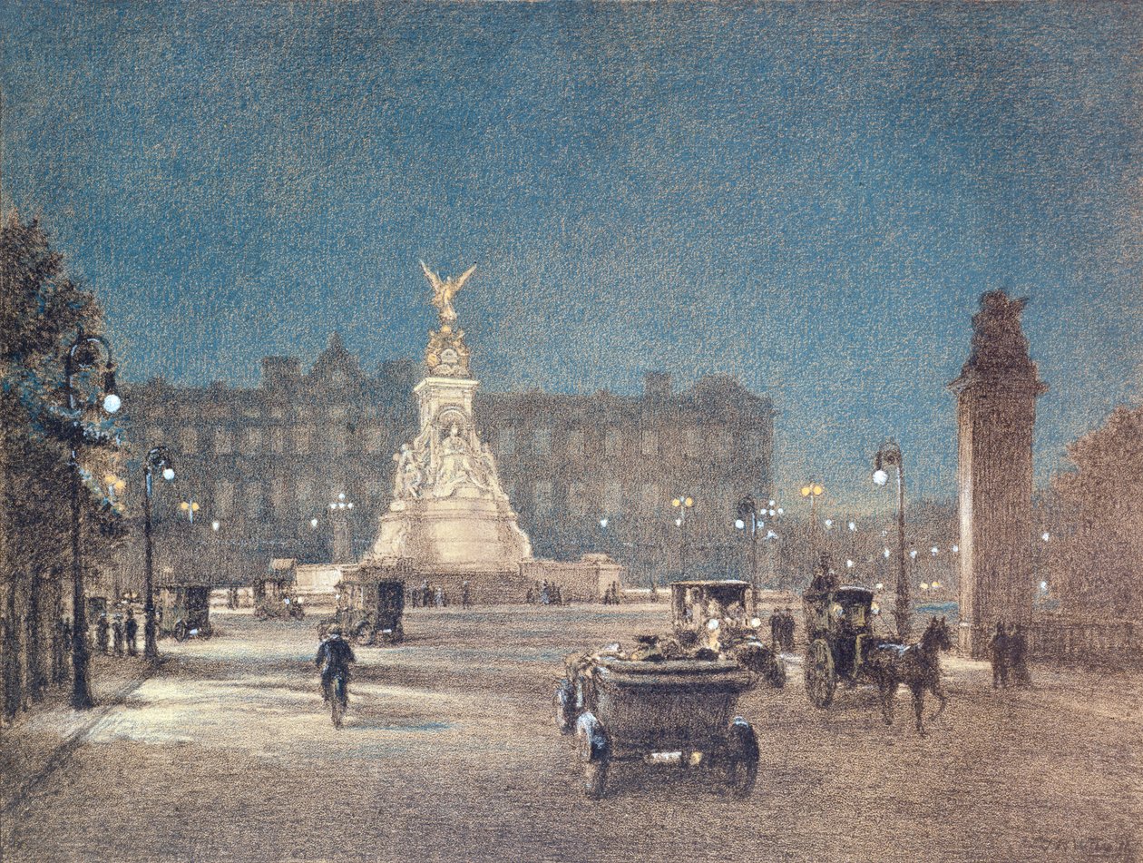 Utsikt över Buckingham Palace publicerad av W.M. Power, 1912 av Thomas Robert Way