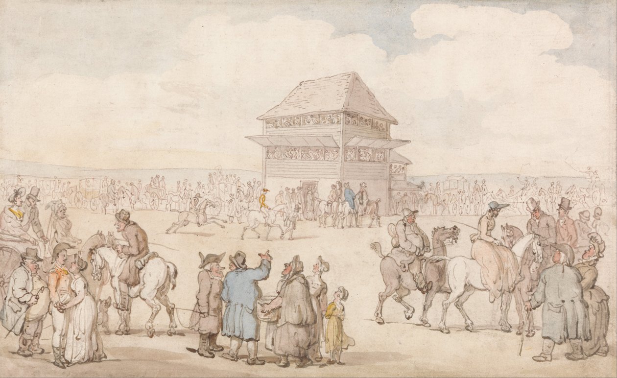 A Crowded Race Meeting av Thomas Rowlandson