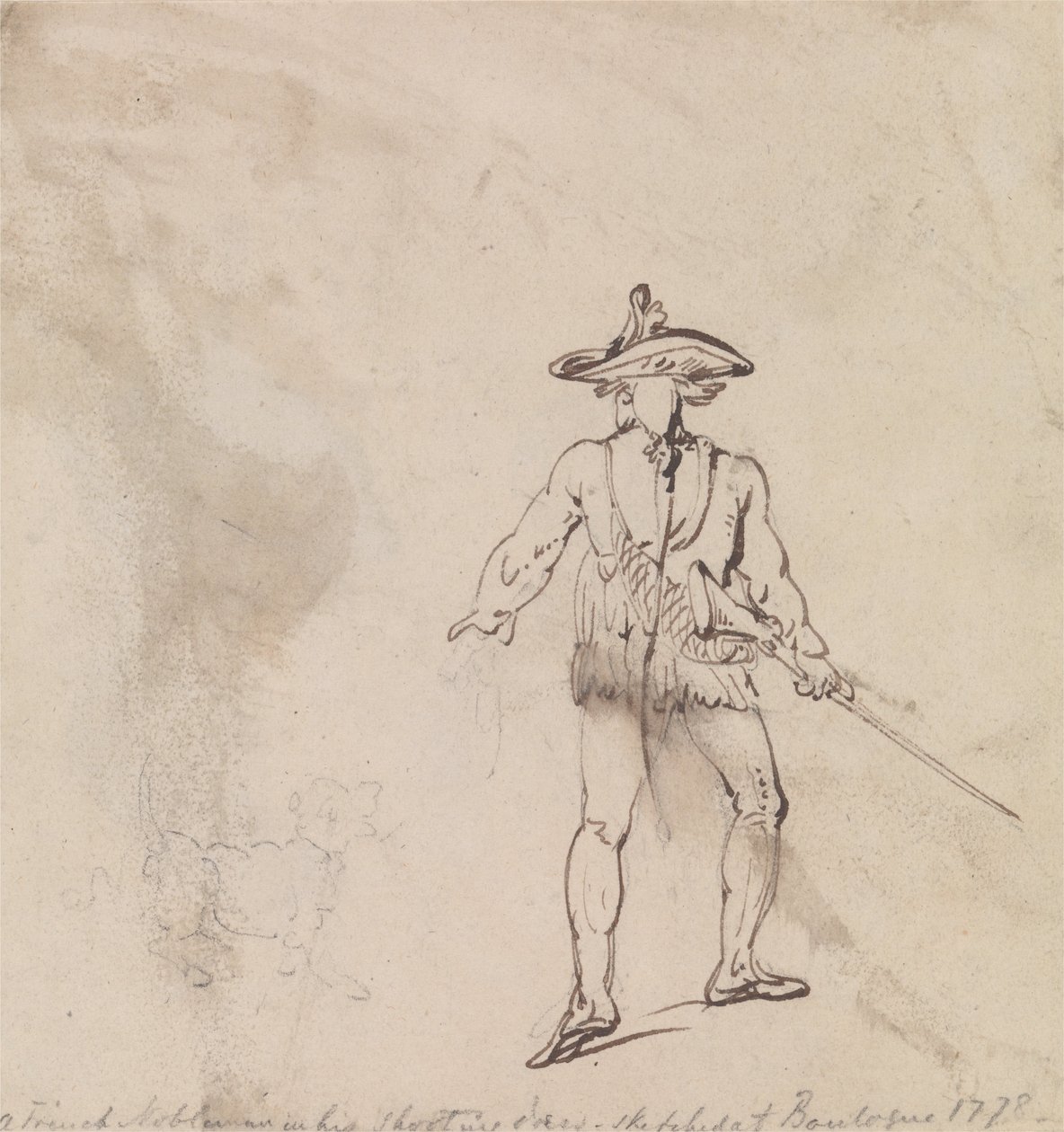 A French Nobleman out Shooting av Thomas Rowlandson