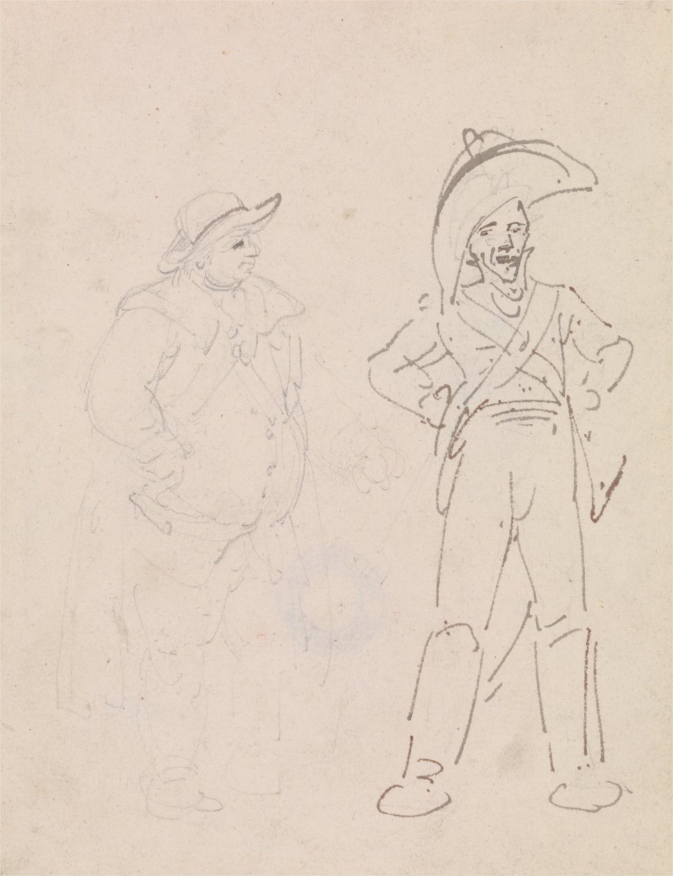 A Gendarme and Another Man av Thomas Rowlandson