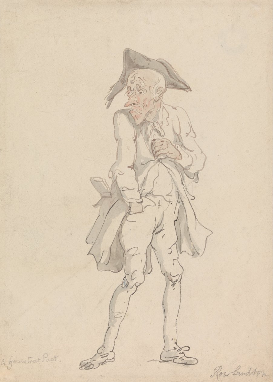 A Grub Street Poet av Thomas Rowlandson