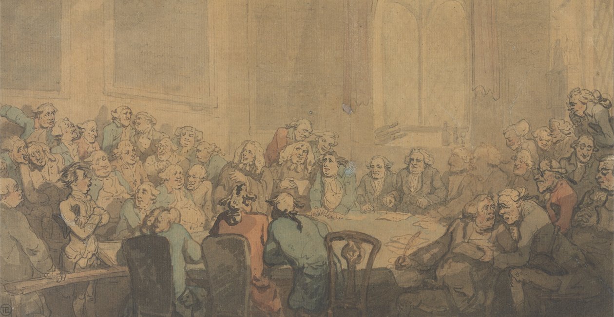 A Legal Wrangle av Thomas Rowlandson
