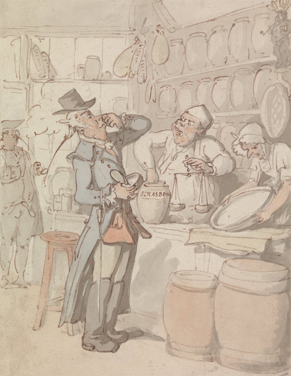 A Man Buying Snuff av Thomas Rowlandson
