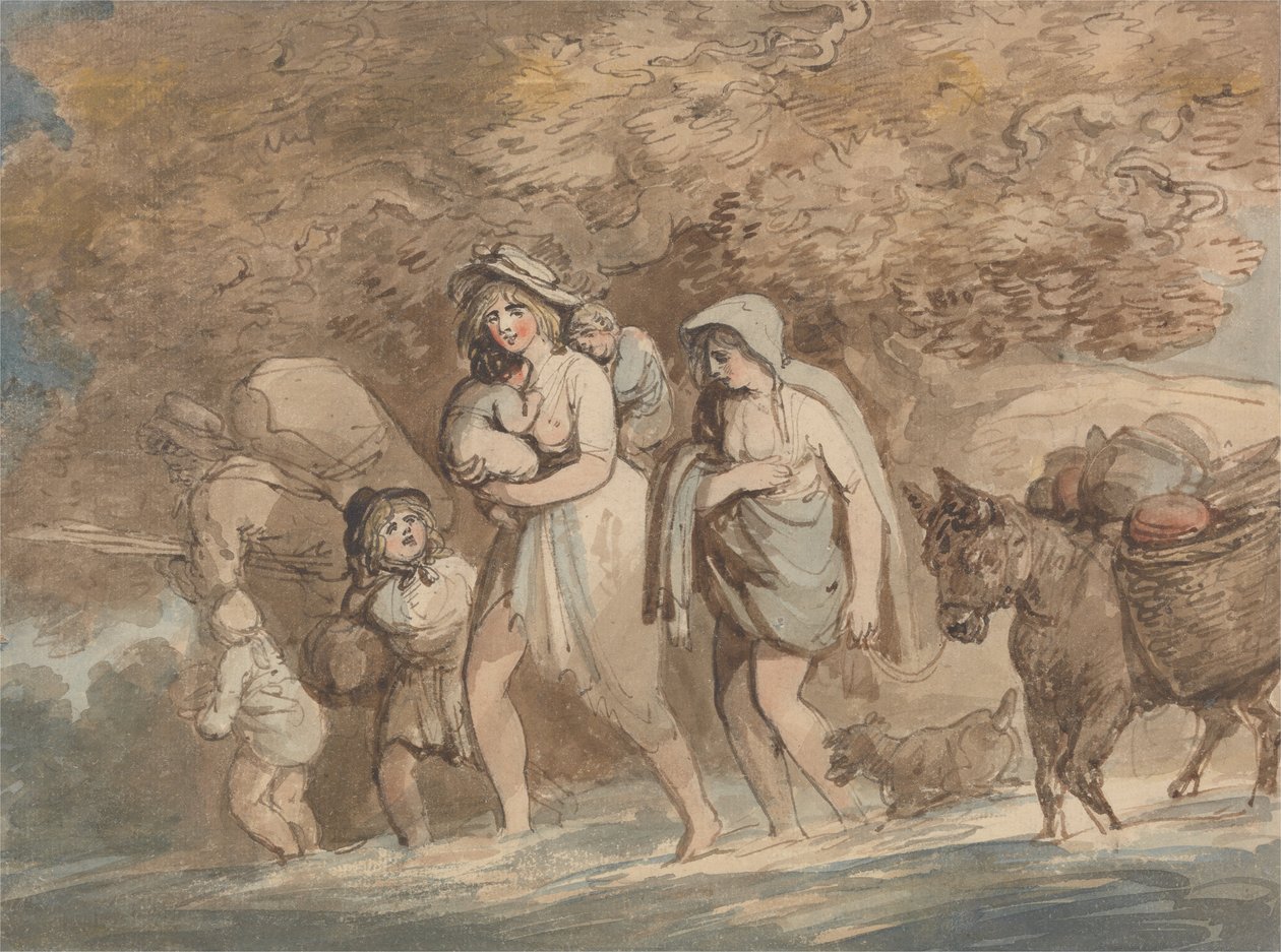 A Potter Returning from Market av Thomas Rowlandson