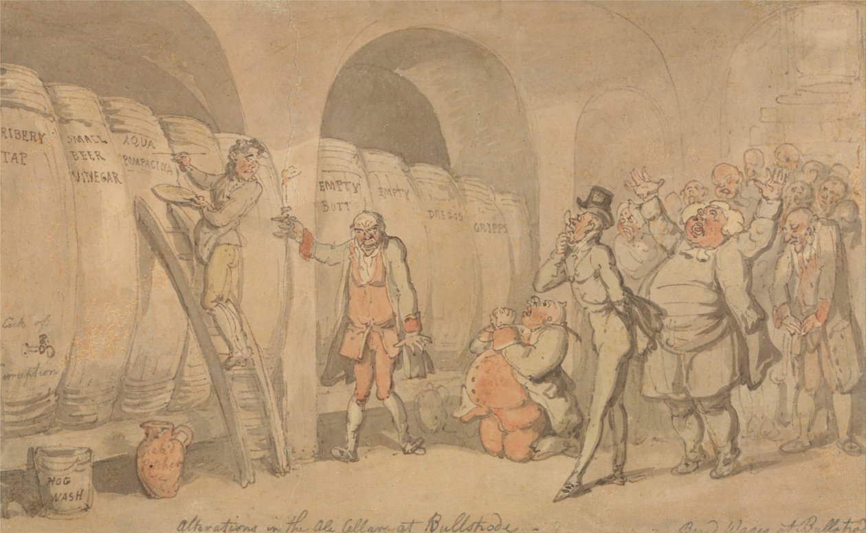 Alterations in the Ale Cellar at Bullstrode av Thomas Rowlandson