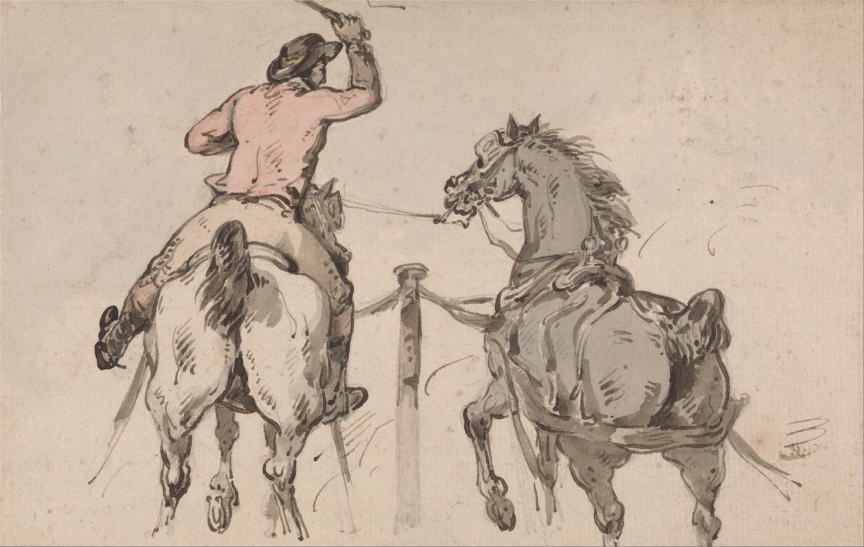 An English Postilion av Thomas Rowlandson