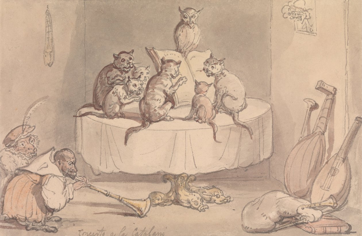 Concerto a la Catalani av Thomas Rowlandson