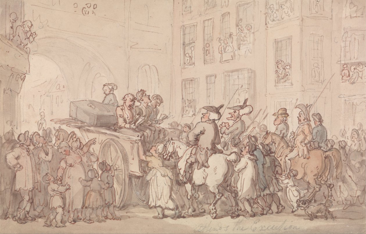 Dr Syntax närvarar vid avrättningen av Thomas Rowlandson
