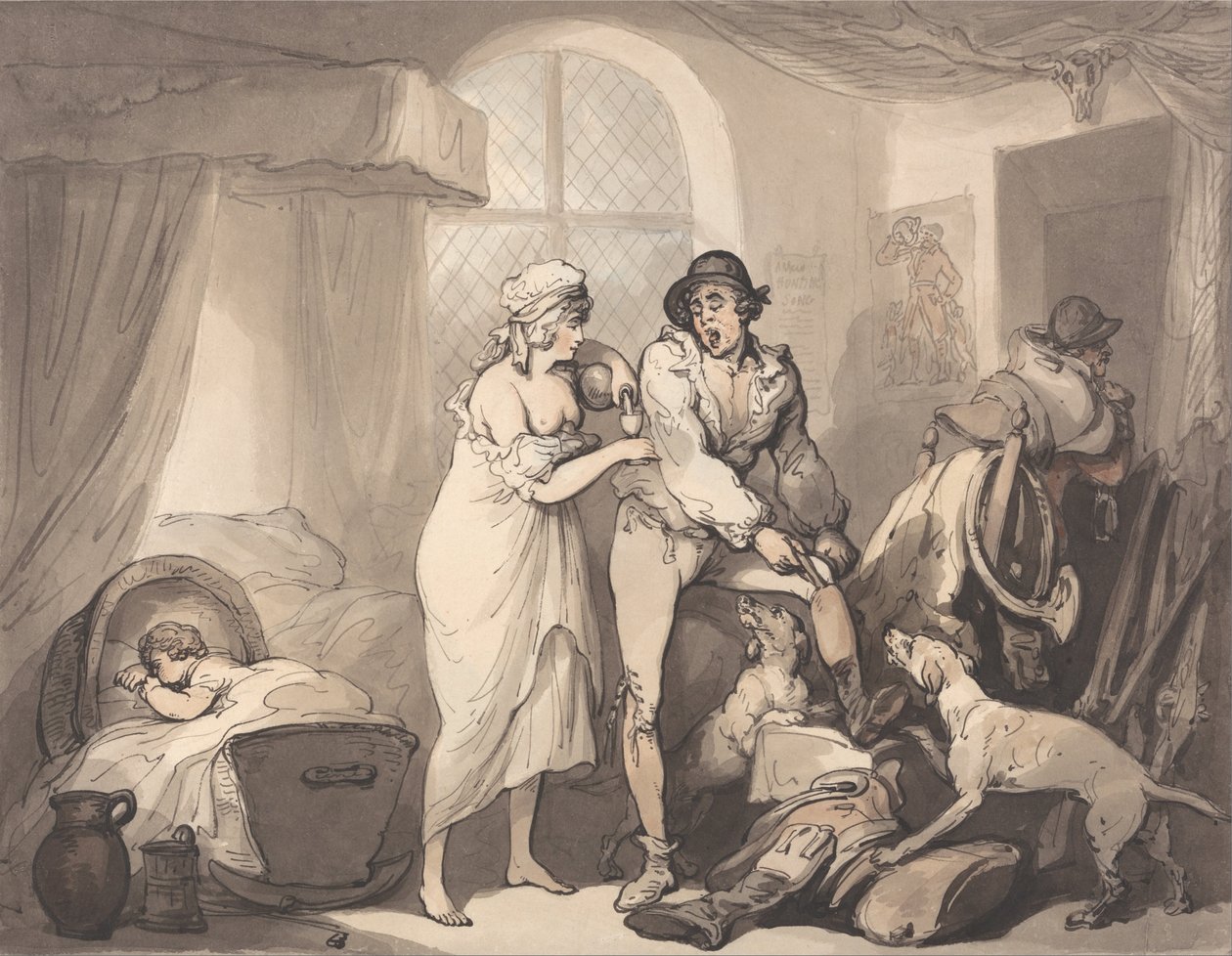 Four OClock in the Country av Thomas Rowlandson