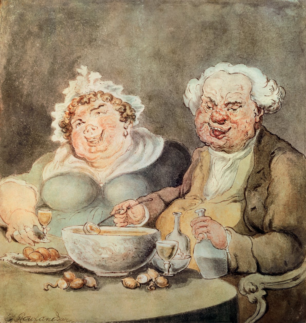 Gluttons, c.1800-05 av Thomas Rowlandson