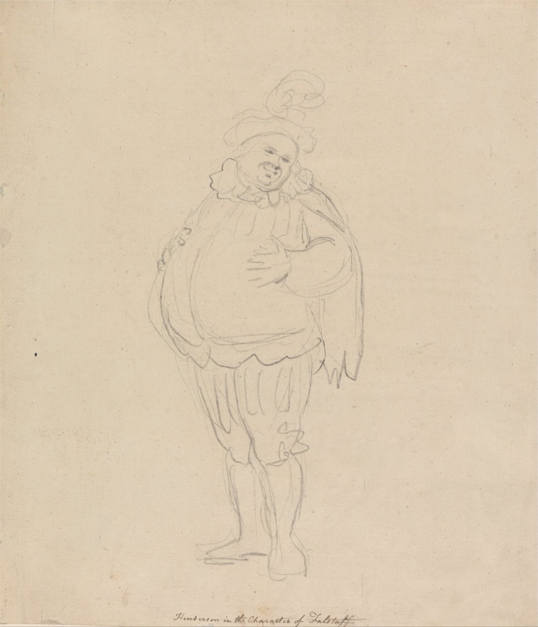 Henderson in the Character of Falstaff av Thomas Rowlandson