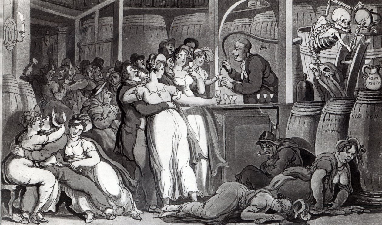 Illustration från William Combes "The English Dance of Death", 1815 (akvatint) av Thomas Rowlandson