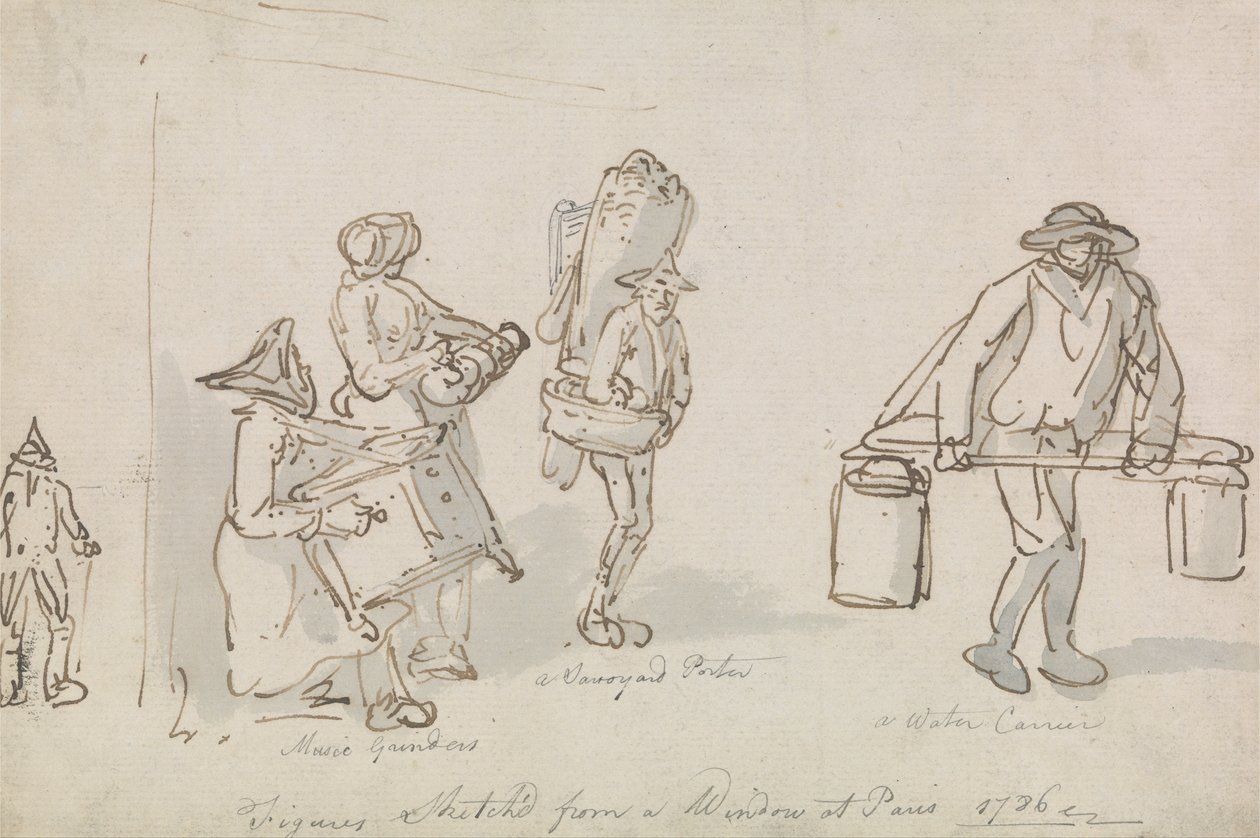 Parisian Street Figures av Thomas Rowlandson
