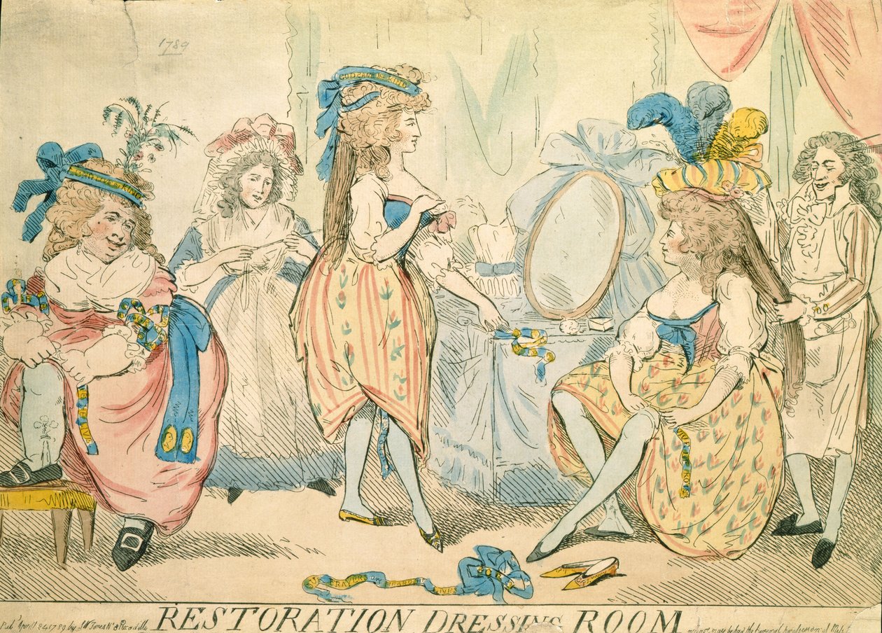 Restaurering omklädningsrum c.1789 av Thomas Rowlandson