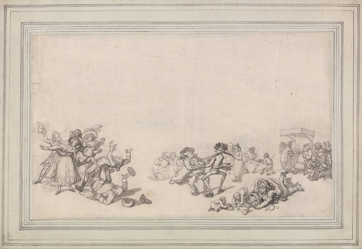 Skating on the Serpentine av Thomas Rowlandson