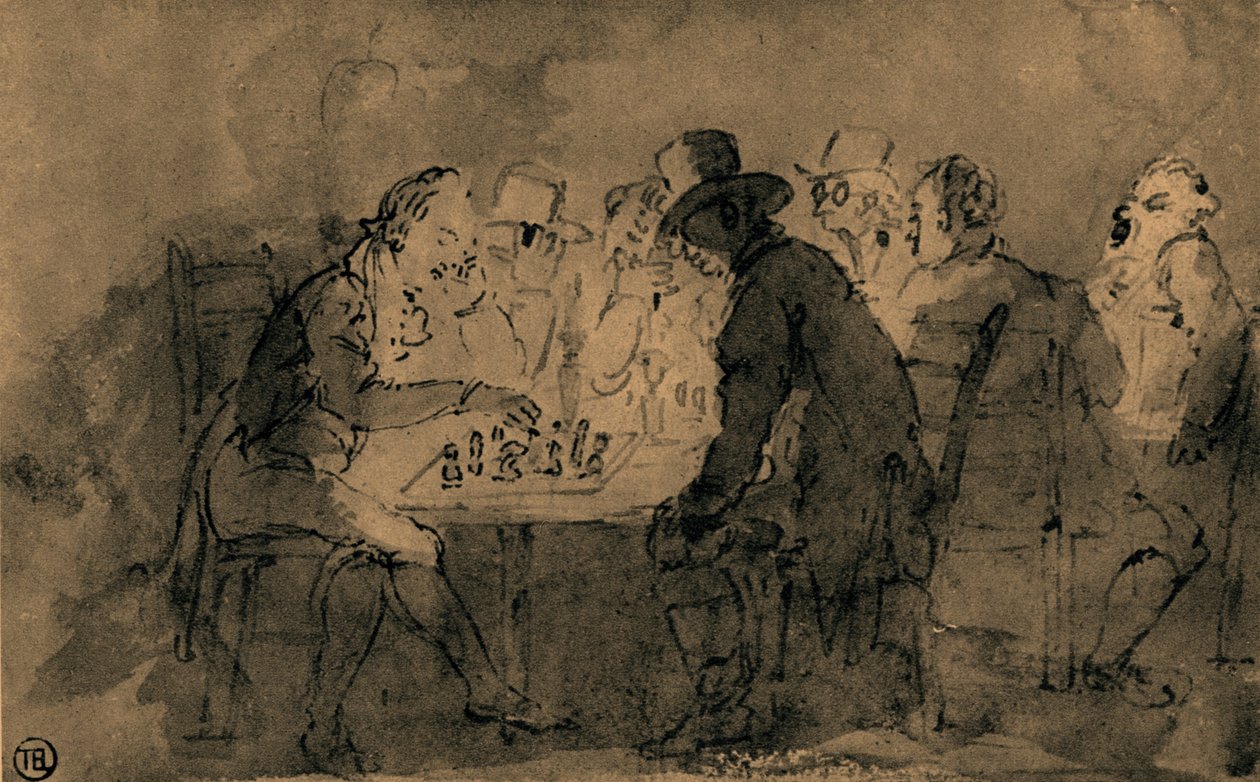 Schackspelarna av Thomas Rowlandson