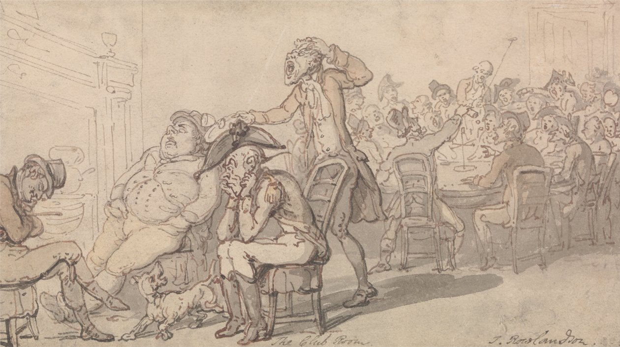 The Club Room av Thomas Rowlandson