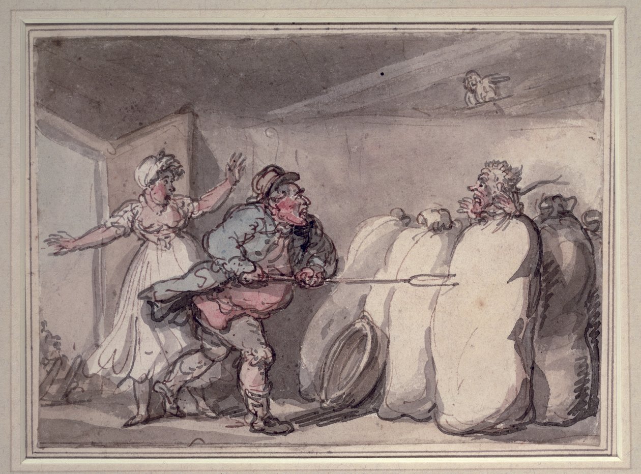 Upptäckten (wc) av Thomas Rowlandson