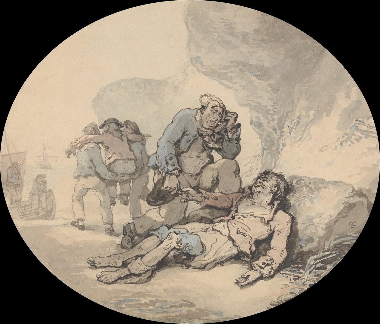 The Dying Sailor av Thomas Rowlandson