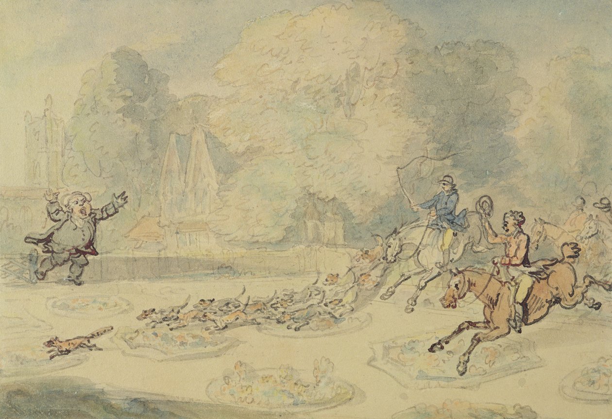 The Enraged Botanist (wc, penna och bläck och penna på papper) av Thomas Rowlandson