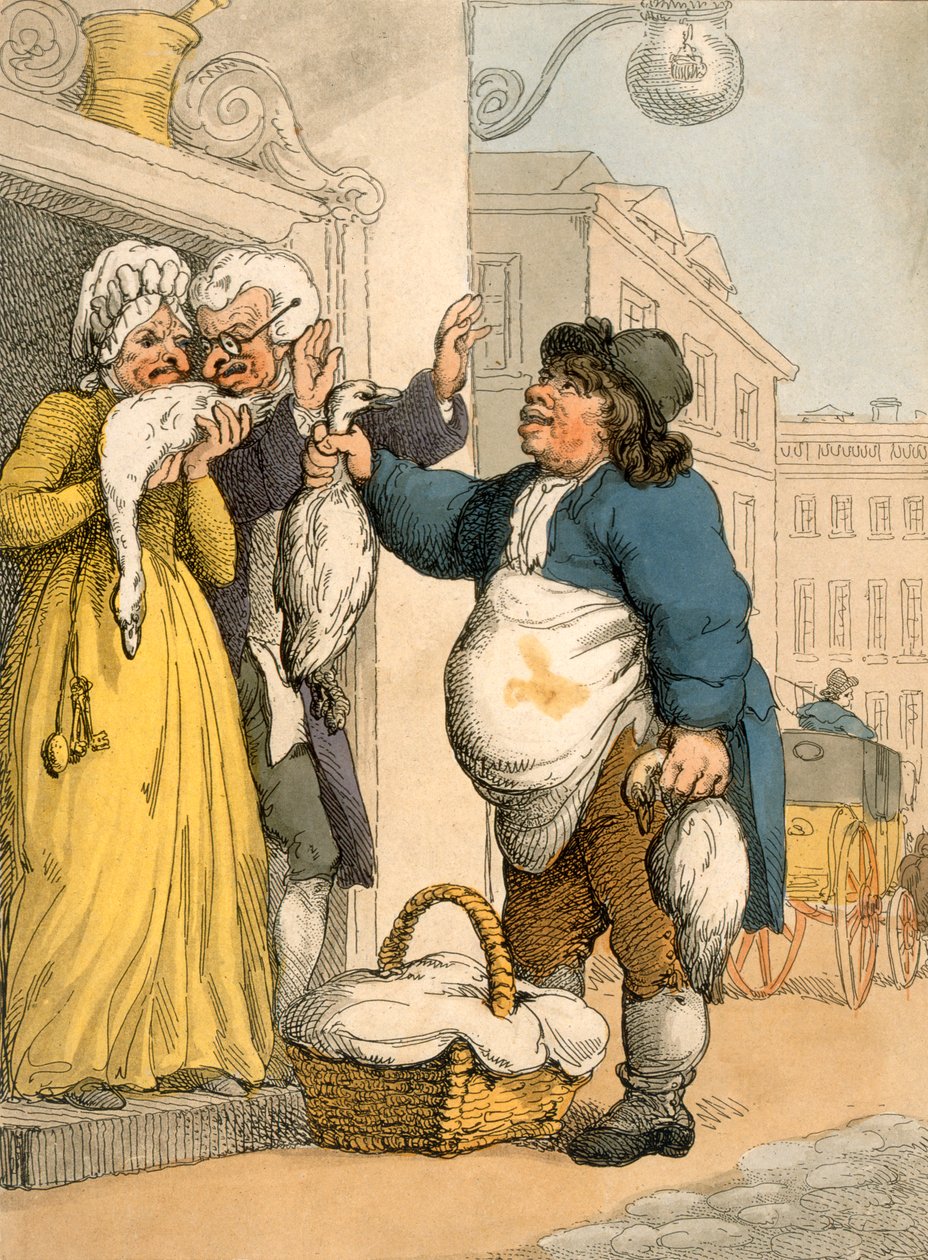 The Goose Seller, tallrik nr.2 från Ackermanns 