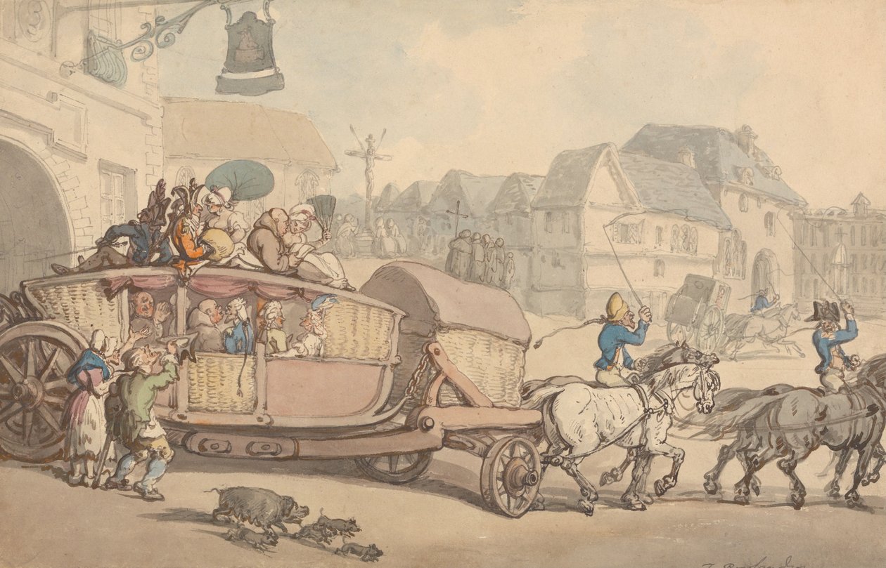 The Paris Diligence av Thomas Rowlandson