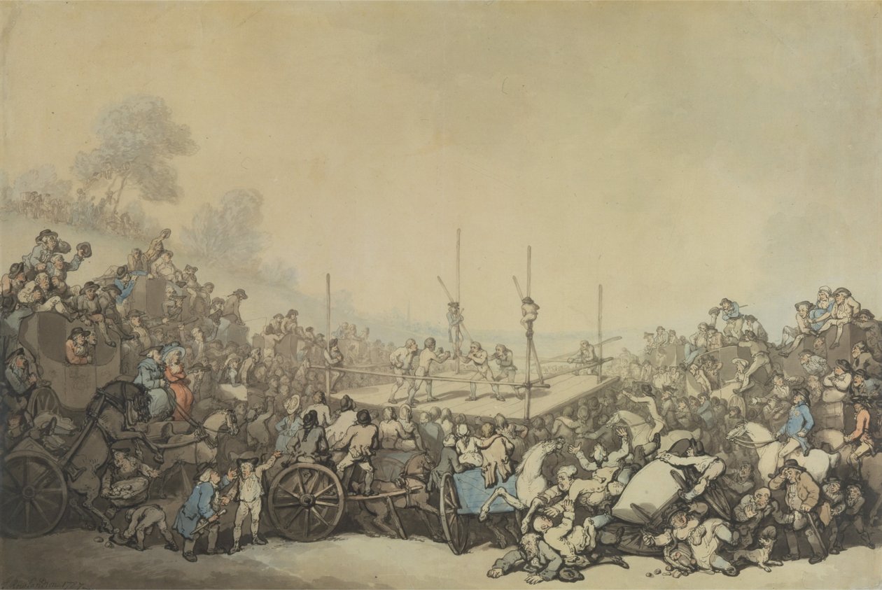 The Prize Fight av Thomas Rowlandson