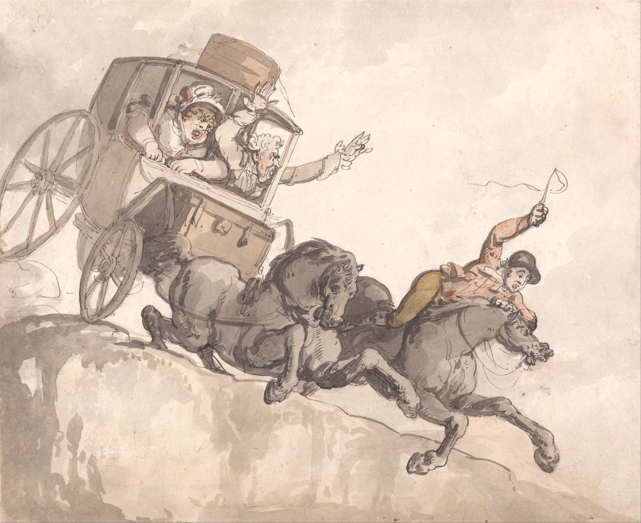 Den förrymda tränaren av Thomas Rowlandson