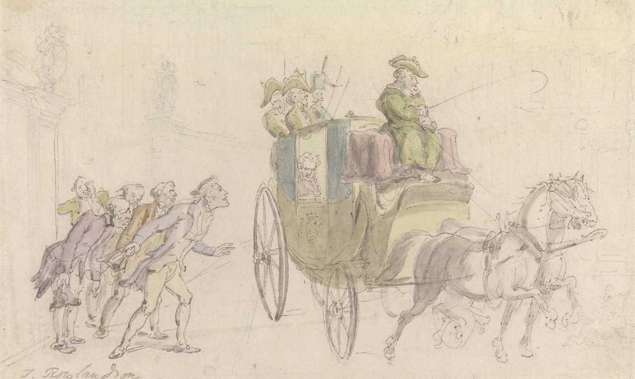 The Vicar of Wakefield- Attendance on a Nobleman av Thomas Rowlandson