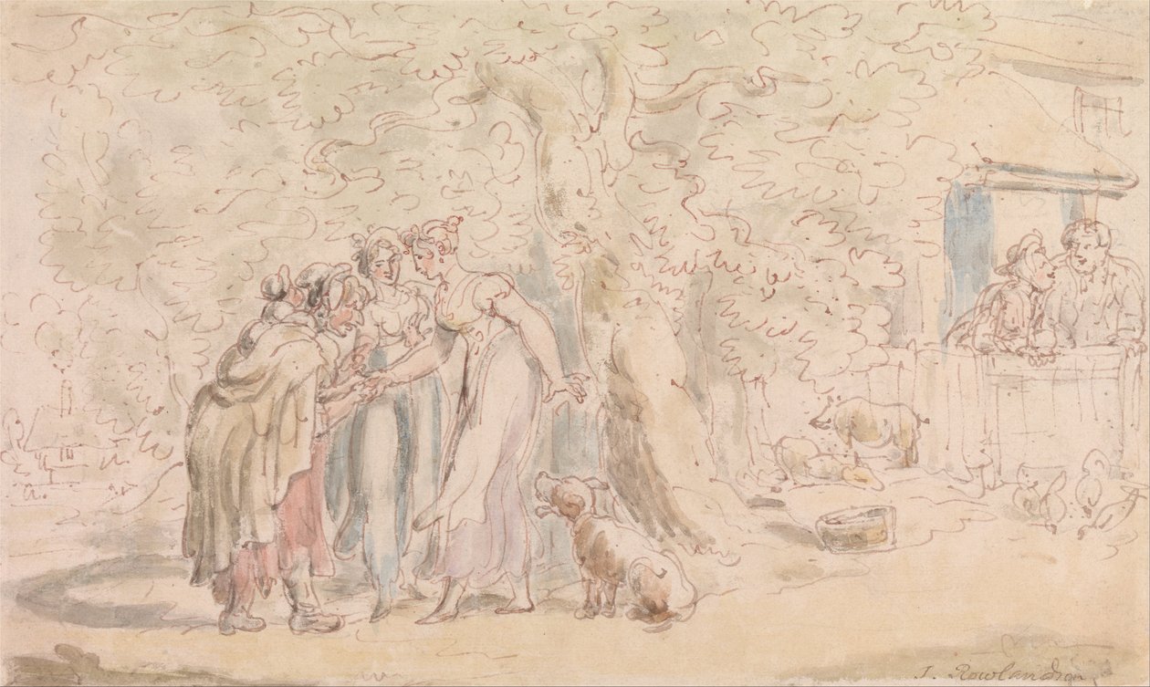 The Vicar of Wakefield- Fortune-Telling av Thomas Rowlandson