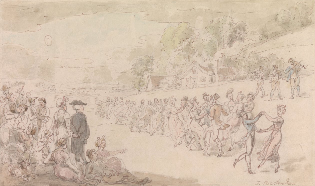 The Vicar of Wakefield- The Dance av Thomas Rowlandson