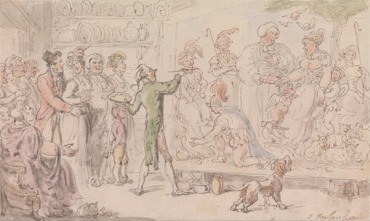 The Vicar of Wakefield- The Family Picture av Thomas Rowlandson