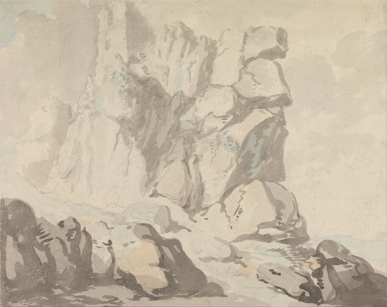 Tintagel slott av Thomas Rowlandson