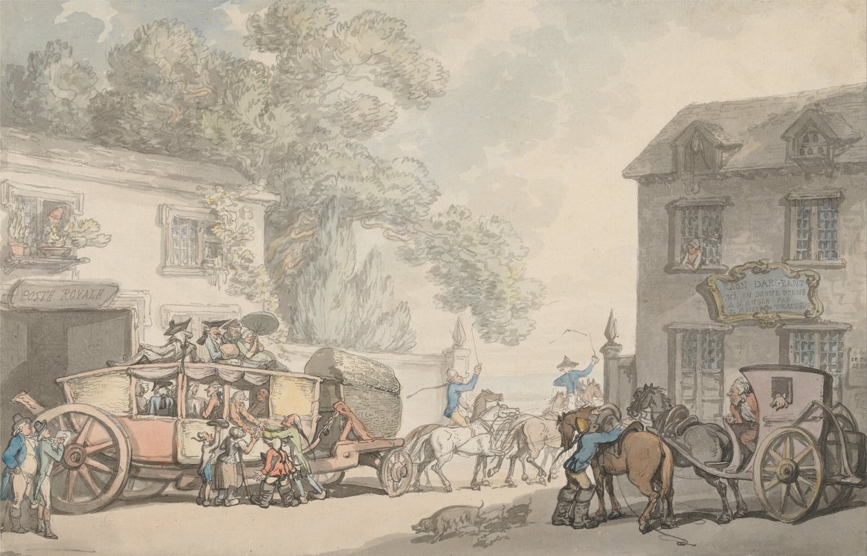 Travelling in France av Thomas Rowlandson