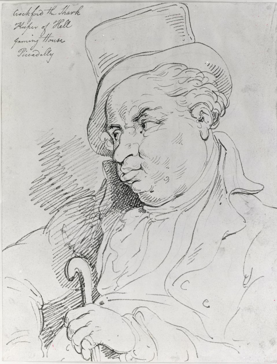 William Crockford swed av Thomas Rowlandson