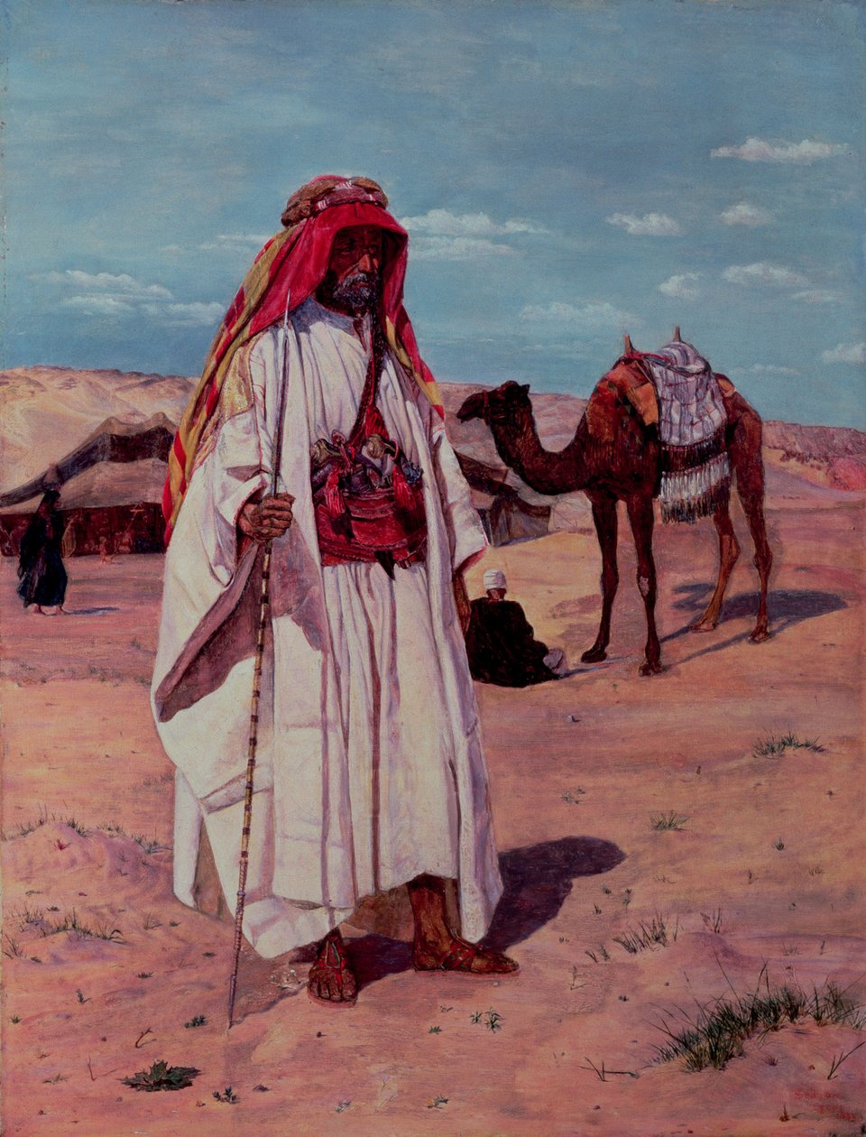 Sir Richard Burton (1821-90) i arabisk klänning, 1854 av Thomas Seddon