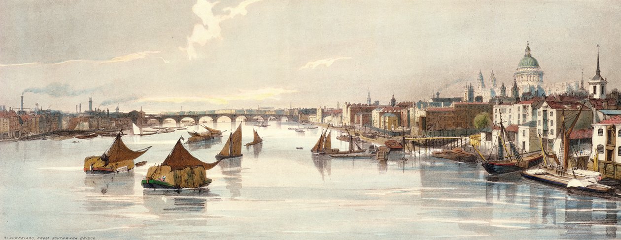 Blackfriars, från Southwark Bridge, från 