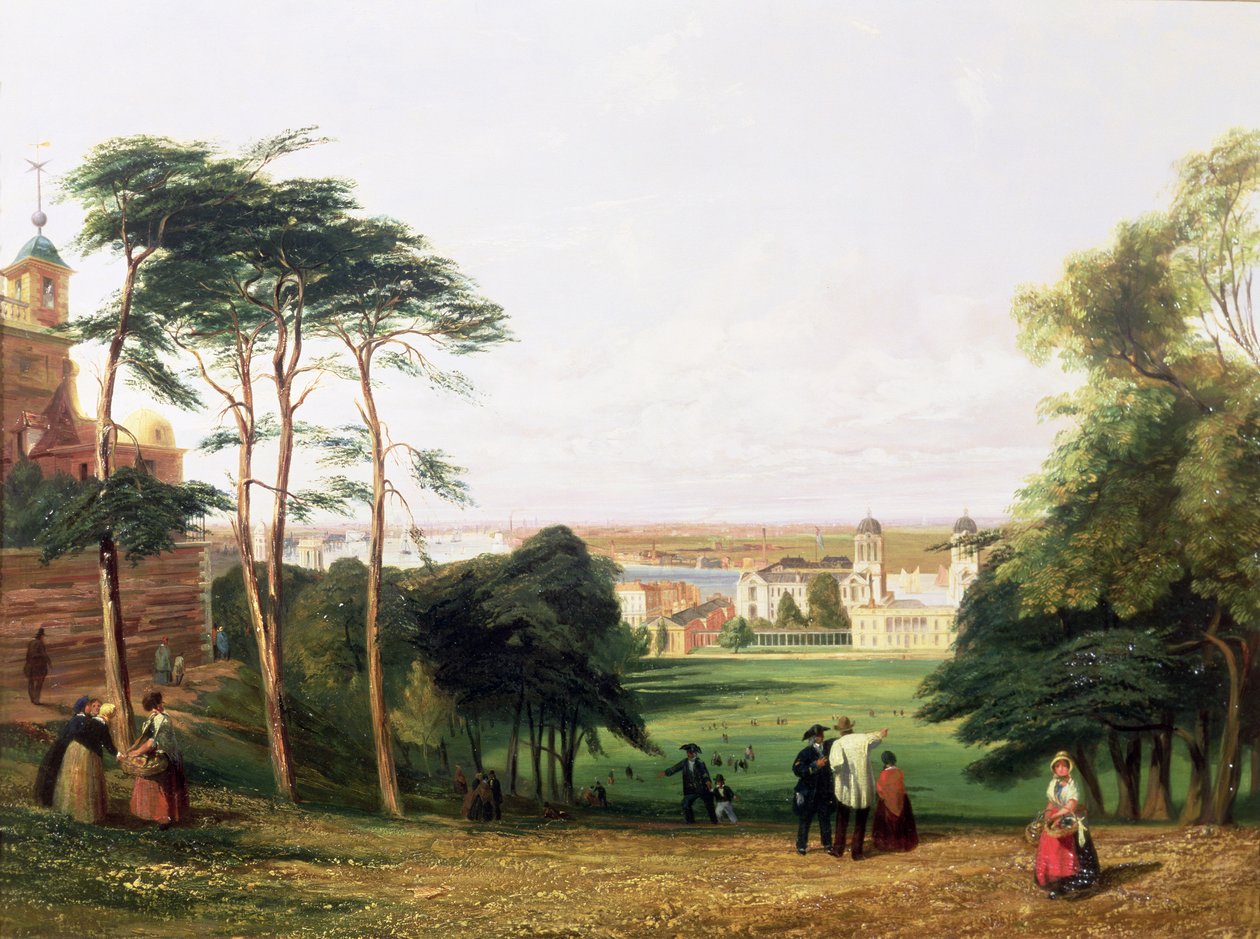 Greenwich, från Royal Observatory av Thomas Shotter Boys
