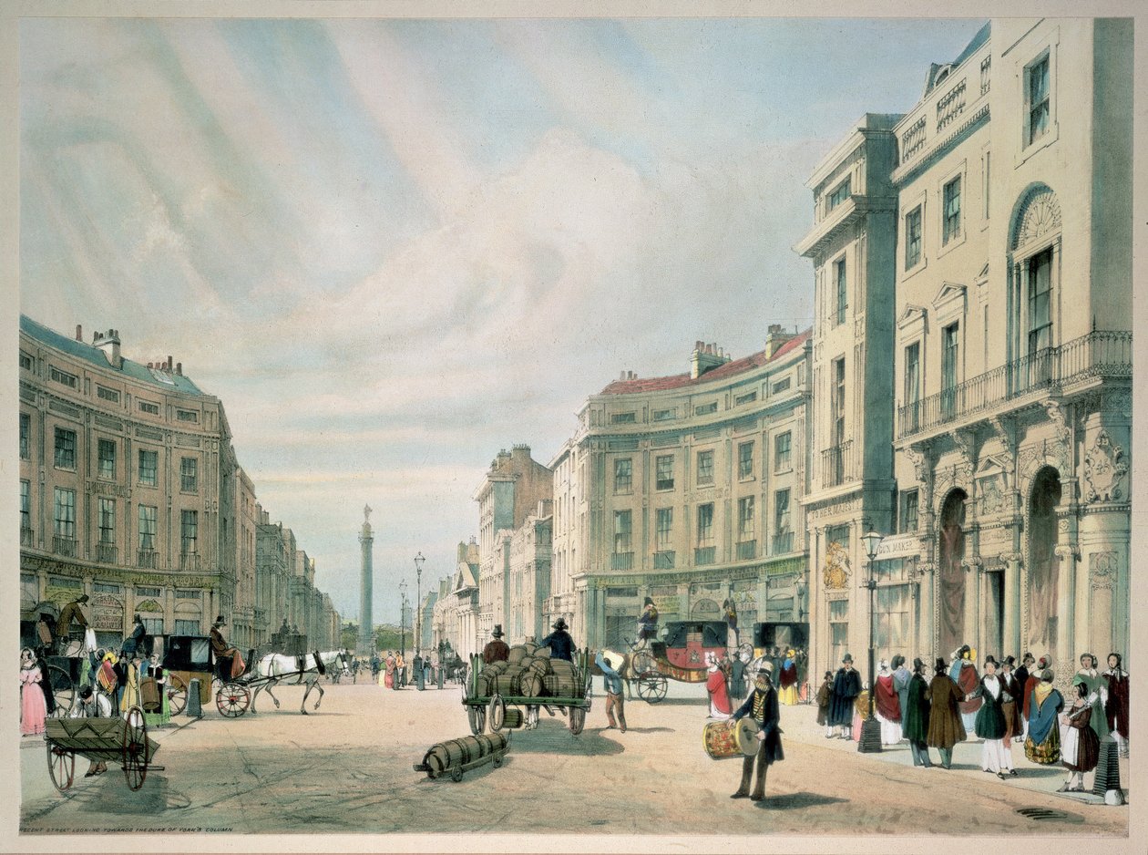 Oxford Circus, 1842 av Thomas Shotter Boys